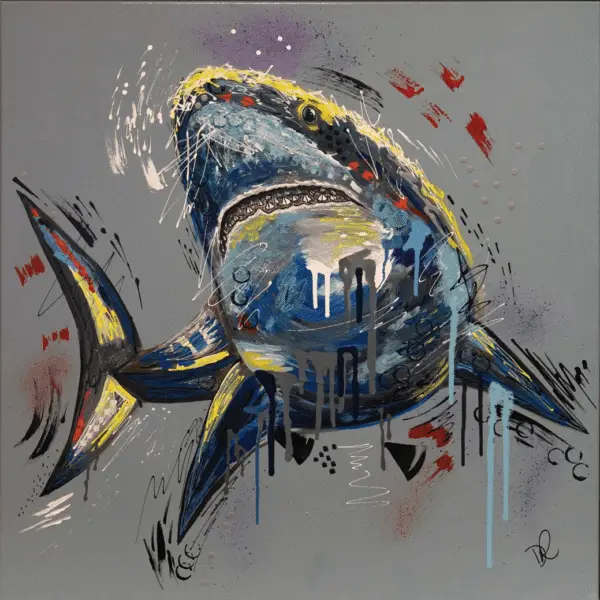 Tempest The Great White Shark - Print