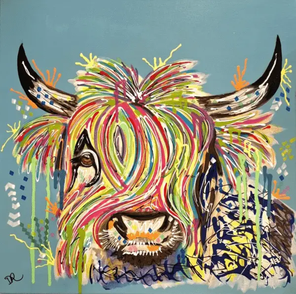 Agnes The Highland Cow - Print