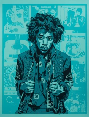 Jimi Hendrix Blue Print