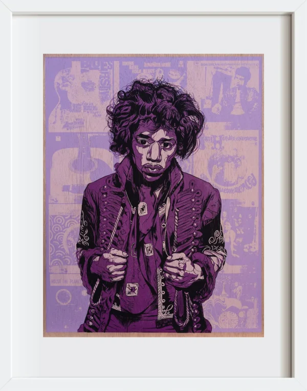 Jimi Hendrix Purple Print - Image 3