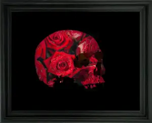 Red Rose Skull