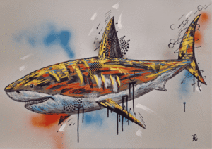 Jett - The Great White Shark - Print