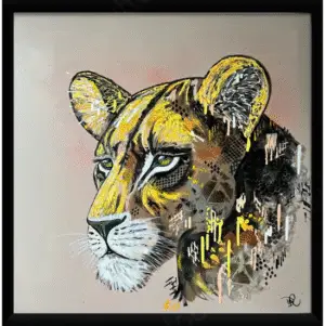 Artemis The Lioness - Embellished Print