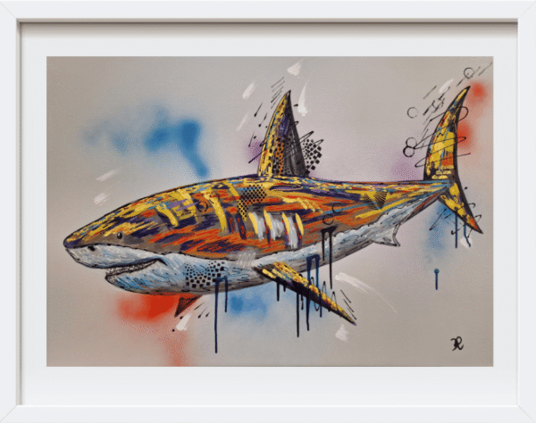Jett - The Great White Shark - Print - Image 2