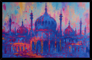 Brighton Pavilion - Embellished Canvas Print