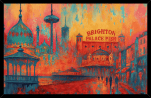 Brighton Spirit - Embellished Canvas Print
