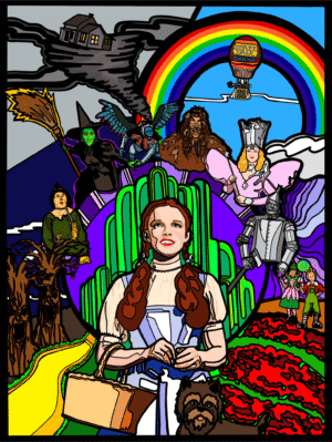 The Wonderful Wizard Of Oz Print