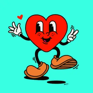 Valentine's Dancing Heart